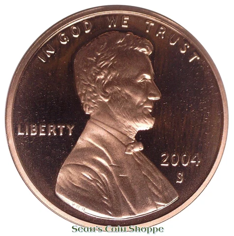 2004 S Lincoln Cent Penny 1C Gem Deep Cameo Proof Red San Francisco Ships Free! Cover
