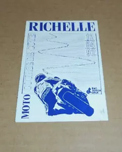 Ancien badge plaquette - COURSE DE COTE MOTO Richelle ( Visé, Liège ) 1992 - Bild 1 von 2