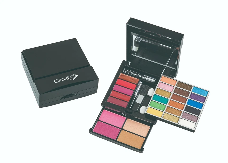 CAMEO compact square mascara, lipgloss, eyeshadow makeup kit  - Image 1 of 1