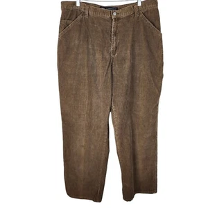 VTG Y2K Pants Mens 40x32 Corduroy Cargo Faded Glory Brown Baggy Grunge 90s - Picture 1 of 12