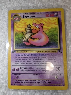 Pokemon Slowbro 43/62 NM Condition Vintage 1st Edition - Image 1 of 2