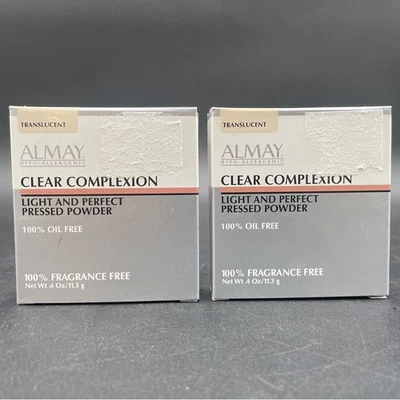 2 ALMAY Translucent Clear Complexion Light & Perfect Pressed Powder Oil Free - Image 1 of 4