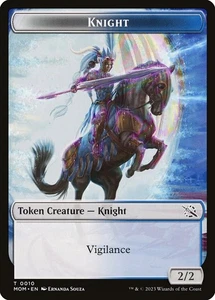 4x Knight Token - NM - March of the Machine - SPARROW MAGIC - Picture 1 of 1