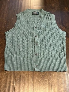 Vintage Brentwood  Sportswear Vest Sweater Men’s Med  100% Orlon Acrylic 60s - Picture 1 of 13