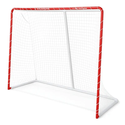 Metal Street Hockey Goal 54x44 inch Heavy Duty Steel Frame with Net Outdoor - Image 1 of 4