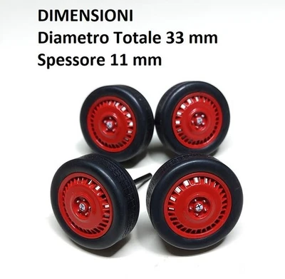 RUOTE originali Alfa Romeo 75 Evoluzione del 1987 scala 1/18 MCG - Immagine 1 di 2