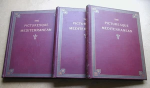 The Picturesque Mediterranean. In 3 Volumes. (Special Edition). 1890s. Illustrat - Picture 1 of 14