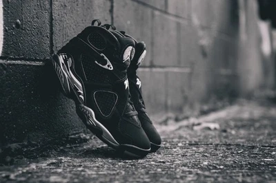 Hombre Air Jordan 8 (VIII)- 'Cromo' - Edición 2015 - Negro/Plateado - Talla 11.5 Foto 1 de 4