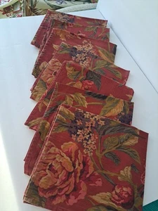Set A Beautiful Table For 6 With These 20x20 Floral Cloth Napkins Granny Chic - Picture 1 of 6