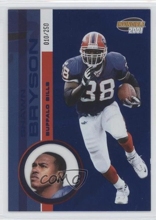 2001 Pacific Invincible Blue /250 Shawn Bryson #23 - Image 1 of 2