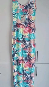 Boohoo Maxi Dress Size 10 Floral Multicoloured BNWT (27n) - Picture 1 of 7