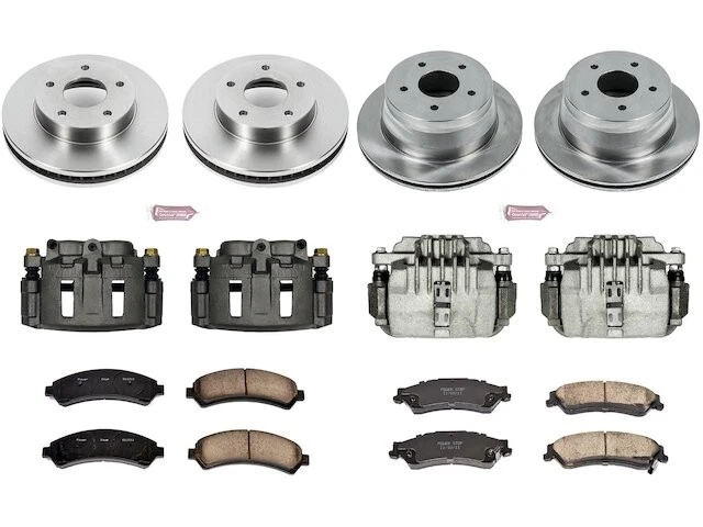 Kit de pastillas de freno y rotor delanteras y traseras para GMC Jimmy 1998 1999 SC196CB 1997-2001 Foto 1 de 1