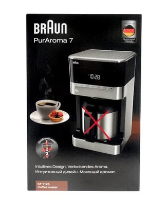 Braun KF 7125 PurAroma 7 Kaffeemaschine 12 Tassen OHNE KANNE - Bild 1 von 4