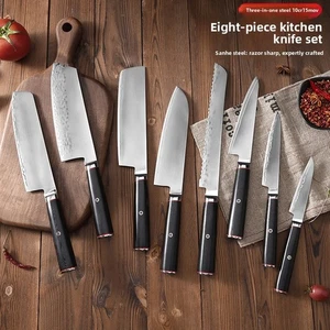 Composite steel forged three-piece steel kitchen knives - Picture 1 of 21