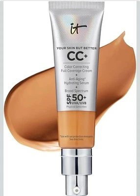 IT Cosmetics CC+ Cream - Natural Full Coverage Foundation With SPF 50+, Color... - Image 1 of 4