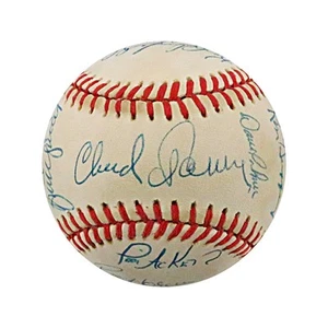 Ken Griffey Sr, Bruce Sutter, Rick Mahler 1986 Braves Multi Signed Baseball JSA - Picture 1 of 6