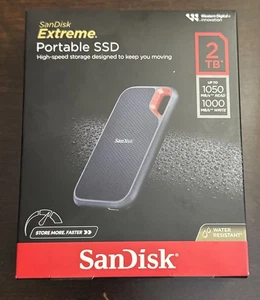 SANDISK EXTREME PORTABLE SSD 2TB (SDSSDE61-2T00-AW25) BRAND NEW!!!!! - Afbeelding 1 van 4