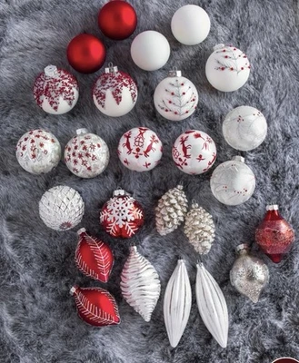 Christmas Nordic Frost Ornament Collection