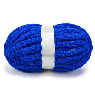 Hilo de chenilla grueso para tejer a mano y ganchillo - Jumbo - azul púrpura Foto 1 de 4