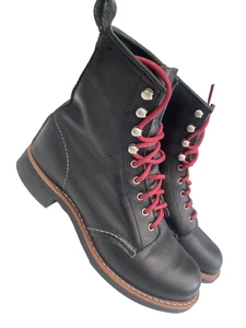 Red Wing Women's Size 4 / 37/ 6.5US Silversmith 3361 Black Leather VIBRAM Boots - Picture 1 of 11