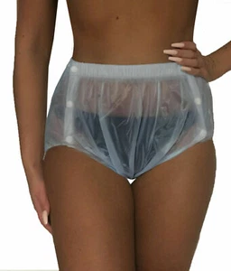 PVC Knöpferhose Slip 4201G blau GENÄHT Inkontinenzslip Windelhose Gummihose ABDL - Bild 1 von 3