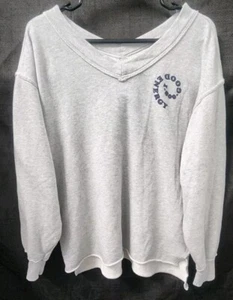 AERIE SUÉTER MUJER CUELLO EN V MANGA LARGA BUENA ENERGÍA GRIS TALLA XS Pullover Nuevo - Imagen 1 de 10