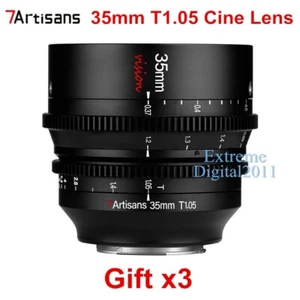 7artisans 35mm T1.05 Long Focus Large Aperture ED Cine Lens for Leica L Camera - Picture 1 of 9