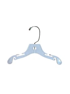 Lot of 50 White Plastic Dress Clothes Hangers 10 inch (Children's) Kids Closet - Picture 1 of 4