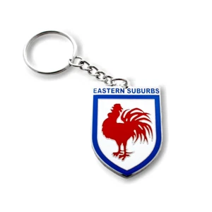 333335 SYDNEY ROOSTERS NRL METAL TEAM HERITAGE LOGO KEY RING KEYRING CHAIN - Bild 1 von 1