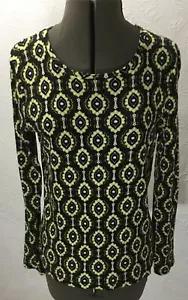 Jones New York Signature Petite Midnight Combo Langarm Top/Shirt - Gr. PM - Neu mit Etikett - Bild 1 von 8