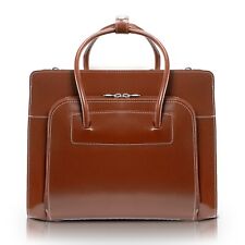 McKlein LAKE FOREST W Series Laptop Briefcase Brown Genuine Leather (94334)