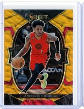 2022-23 Panini Select Asia Tmall ANFERNEE SIMONS Blazers Gold Wave Prizm 8/10