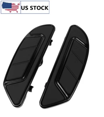 Tableros de conductor delantero estribos negros con soportes para Harley Ultra Limited EE. UU. Foto 1 de 4