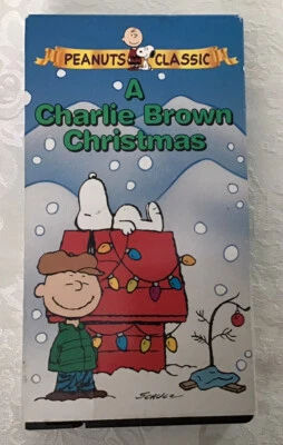 A CHARLIE BROWN CHRISTMAS VHS Cassette Tape With Jacket, Charles M. Shultz Foto 1 de 4