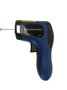 Infrarot-Temperaturmessgerät | IR Laser-Thermometer für Holzbacköfen & Pizzaöfen - Bild 1 von 6