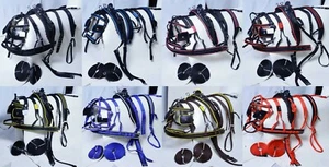 Cob Size Nylon Driving Harness Set For Single Horse Metal Keepers Top Quality - Picture 1 of 53