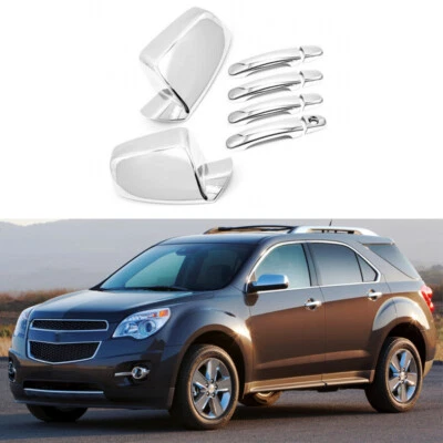 Capas de espelho Chevy Equinox GMC Terrain 2010-2017 + capas de maçaneta cromadas - Imagem 1 de 4