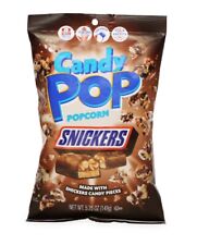 🌲Brand New POP Snickers Chocolate Kernal Popcorn Candy Pieces Bag 5.25oz