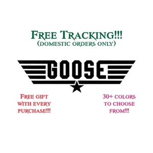 Goose, Top Gun, Maverick, Jester, Ice Man, Farben, Viper, Vinyl, Aufkleber, Sticker - Bild 1 von 60