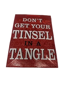 Partygeschenk Geschenktüte plus Markierung DONT GET YOUR TINSEL IN A TANGLE - Bild 1 von 2