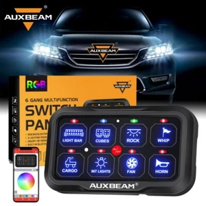 Auxbeam AR-820 RGB 8 Gang Switch Panel Automatic Dimmable +App Control For Honda - Picture 1 of 12