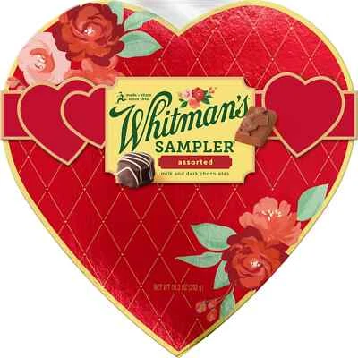Whitman's Sampler (2 Box Lot ) Milk & Dark Chocolates 44-Piece 9-Flavors 20.6 oz - Image 1 of 3