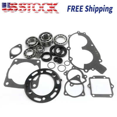 For POLARIS 400L 400 COMPLETE ENGINE REBUILD KIT CRANKSHAFT BEARING SEALS GASKET - Image 1 of 4