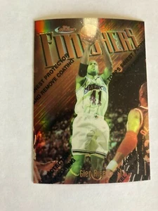 1997-98 Finest Refractor #14 Glen Rice  Hornets - Picture 1 of 2