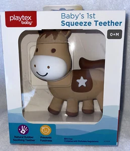 Playtex Baby’s 1st Squeeze Teether | Pony Horse | Soothing Teether | 0+ | New - Picture 1 of 2