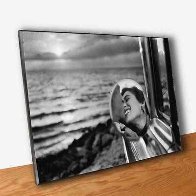 SHOPART Elliott Erwitt California Kiss 1955 Quadro Pannello in Legno mdf Stampa Fine Art