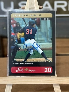Casey Kotchman Los Angeles Angels 2002 Just Minors Justifiable AUTO #d /25 - Picture 1 of 2