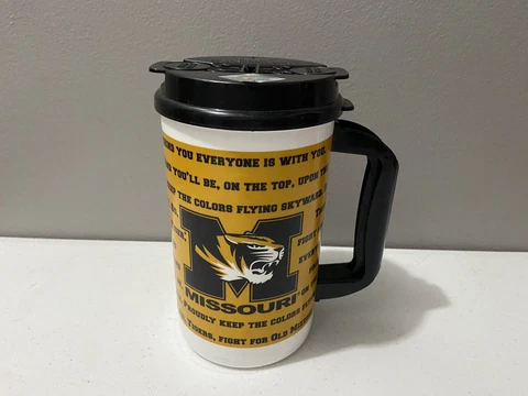 MISSOURI Tigers BRAND NEW 32 Oz Whirley Insulated Thermos Mug Tumbler With Lid Cover