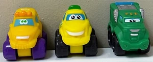 Chuck And Friends Tonka Plastic Toy Cars Lot Of 3 - Picture 1 of 11