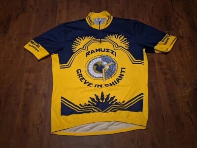 Camiseta de ciclismo Ramuzzi Greve Santini Italia talla 3XL amarilla Foto 1 de 4